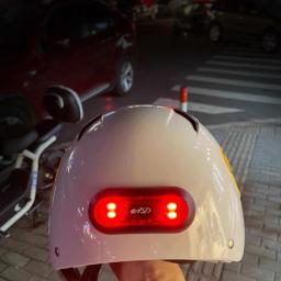 Capacete da motocicleta luz led moto capacete de segurança luz sinal ciclismo luzes advertência à prova dwaterproof água recarregável pisca - Image 4