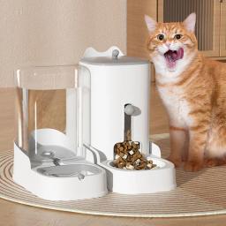 Pet alimentador água dispensador, gato e cão comida tigela, grande capacidade, Pet fornecimentos - Image 1
