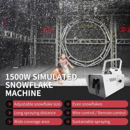 Stage Snowflake Machine Gerador de floco de neve DJ Snow Making Machine for Stage Máquina de fumaça de efeitos especiais - Image 2