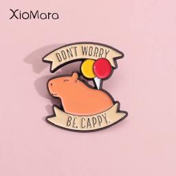 Broches de balão de esmalte infantil, alfinetes de esmalte, presente de festa para amigos, joias para amigos, crachás de lapela, animais marinhos, não se preocupe - Image 1