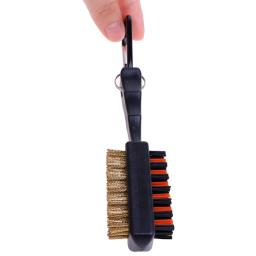 Golf Club Groove Cleaner Brush, Dual Sided Ferramentas, Metal Portátil, Leve, Nylon, Acessórios para Bolas de Ferro, Sapatos, Novo Presente, 1 Pc - Image 1