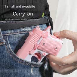 Mini M1911 3D Toy Gun Model para adultos, não pode atirar, Colt Fidget, depressão, pistola luminosa, aniversário, presentes engraçados para meninos - Image 3