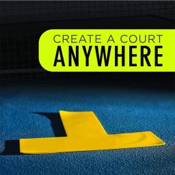 Pickleball Tribunal Spot Markers, Marcadores Marcação Set Lines Portátil Outdoor Acessório Campo de ténis para o treinamento do basquetebol - Image 3