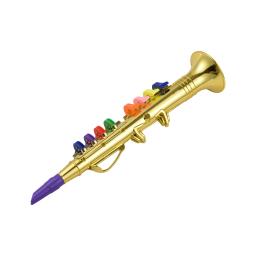 Clarinete com 8 teclas codificadas coloridas para crianças, instrumentos de sopro musicais, ABS ecologicamente correto, saxofone com mímica educacional precoce - Image 6