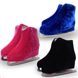 Patinação no gelo Patinação artística sapatos, capa de veludo, patins, anti flanela suja, elástico, anti moagem, crianças, adulto, 1 par - Image 3
