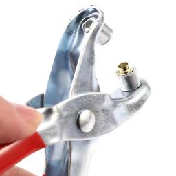 Metal ilhó e soco morrer ferramenta, kit de ferramentas manuais DIY, artesanato em couro, cinto de couro e chapéu ilhó, 4mm, 100 conjuntos - Image 3