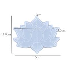 Molde epóxi de cristal diy, mesa de armazenamento de lótus, molde de silicone multiuso para resina - Image 2