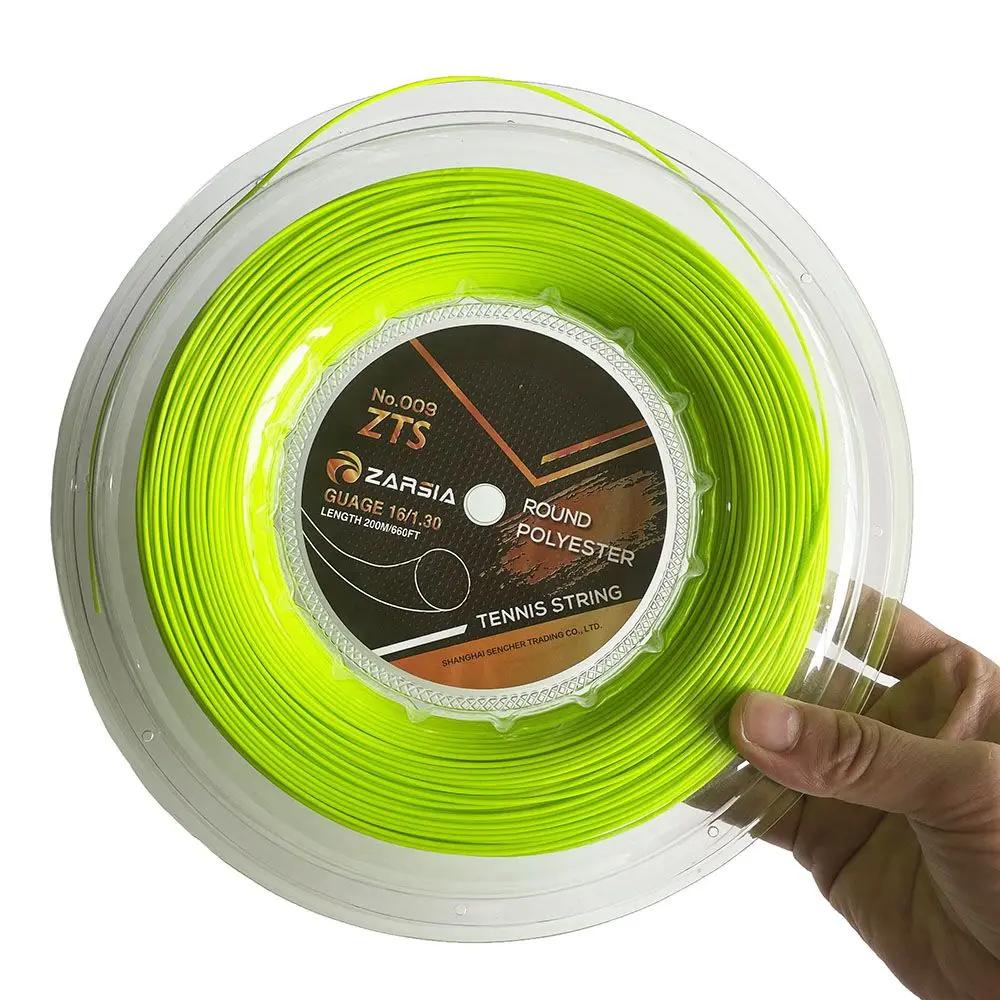 1 carretel zarsia poliéster raquete de tênis corda 1.25mm durável cordas 4g forma redonda formação cordas 200m - Image 1