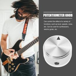 2 pçs botão de som guitarra potenciômetro controle volume exclusivo botões amplificador liga alumínio - Image 5