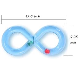 Brinquedo de túnel interativo para gato, Design do túnel, girando bolas, 8 Shaped Pet Toys, Turntable Track, Turntable Figura - Image 2
