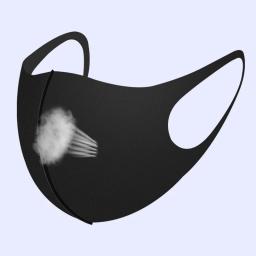 Máscara facial de proteção uv adultos crianças verão earloop máscara preta viagem-amigável respirável leve lavável coberturas faciais - Image 3