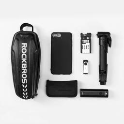 ROCKBROS-Impermeável Front Frame Bike Bag, Top Tube, Bolsa de bicicleta, Grande Capacidade, Ciclismo Front Storage Bag para Mountain Road Bikes - Image 4