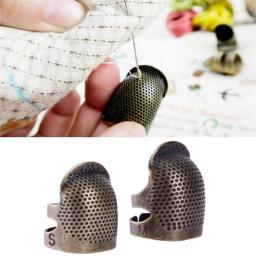 Dedal Agulhas Finger Protector, Ferramentas De Costura Doméstica Acessórios, Handworking Agulha Artesanato, Novo - Image 5