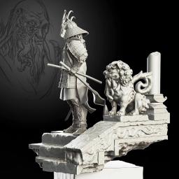 1/24 antigo samurai cavaleiro guerreiro soldado suporte resina figura modelo kits miniatura gk unassembly sem pintura - Image 6