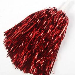 Pompons de torcida metálicos com alça antiderrapante, flores de mão, eventos esportivos, dança, liderança de torcida, 2pcs - Image 4