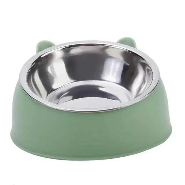 Alimentador Antiderrapante com Proteção para Cães e Gatos - Acessórios Seguros para Seu Pet