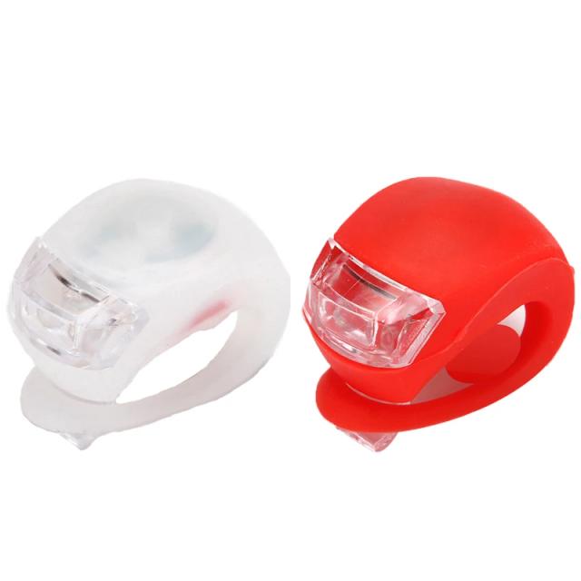 Conjunto de Luzes de Silicone para Bicicleta LED 2 Peças