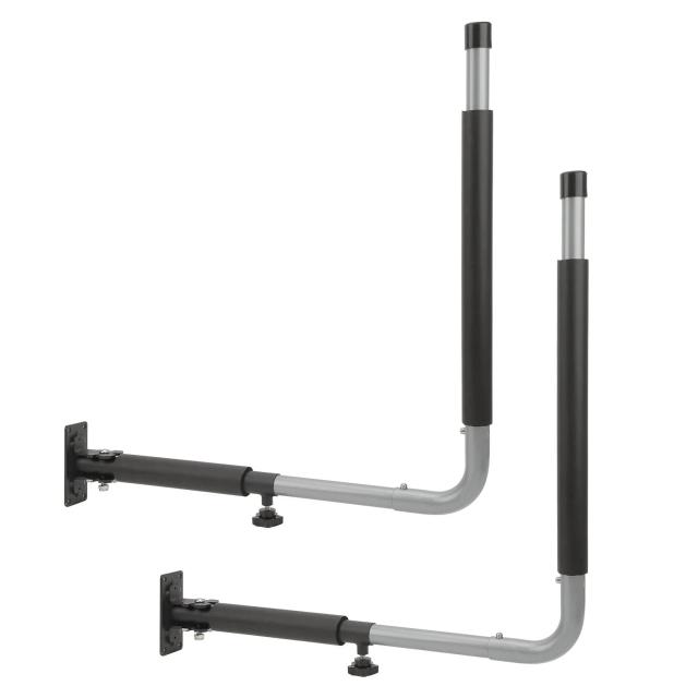 Rack de Armazenamento Ajustável e Dobrável para Pranchas de Surf com Montagem Lateral, À Prova de Choque e Suporte de Peso Elevado