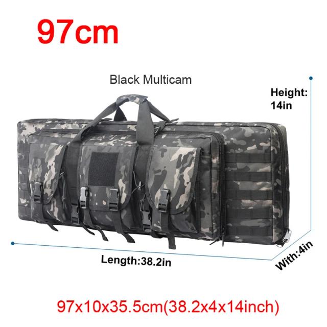 Saco Rifle Portátil com Estojo Duplo para Airsoft, Acessórios de Tiro e Caça - Dimensões Variadas 32" a 38" e 81cm a 97cm