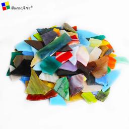 1 kg Vitral Scraps DIY Artesanato Tiffany Vidro, Mosaico Hobbies, Material DIY Fornecedor, Fragmentos De Vidro Artesanal Decorativa - Image 6
