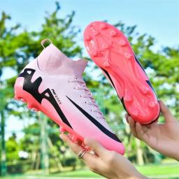 Tênis de treinamento de futebol masculino, tênis de futebol, chuteiras ultraleves, esporte ao ar livre, botas de futebol antiderrapantes, qualidade superior, atacado, FG, TF - Image 5