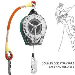 Linha de vida retrátil 661lbs, pára-queda, proteção contra quedas, cordão retrátil, dispositivo de segurança para conectar o arnês de segurança - Image 3