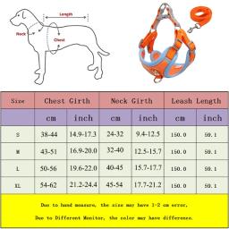 Ajustável Arnês e Trela Conjunto para Cães Pequenos e Médios, Colete de Arnês, Reflexivo Puppy Peito Strap, Pet Walking, Outdoor Supplies - Image 6