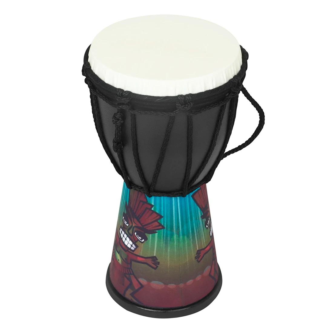 Tambor abs portátil africano para crianças, djembe colorido, tambor de mão, percussão profissional, instrumento musical, 4 em - Image 1