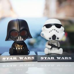 Quente star wars darth vader bobblehead modelo boneca colecionável ornamentos de carro decoração interior dos desenhos animados criatividade brinquedo presentes - Image 1