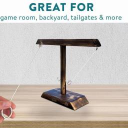 Jogos de arremesso de anel para crianças e adultos, festa em casa, jogos de tabuleiro de madeira portátil de ritmo rápido, pacote de escada, barras ao ar livre - Image 3