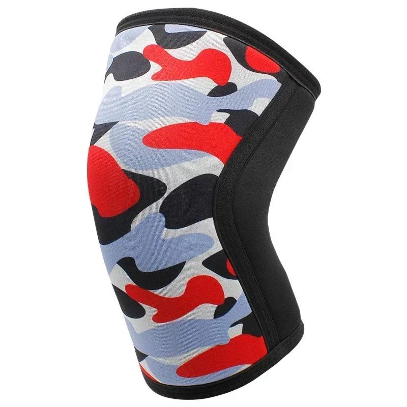 1 pçs 7mm neoprene joelheiras para levantamento de peso compressão joelheira suporte para agachamentos crossfit treinamento treino - Image 1