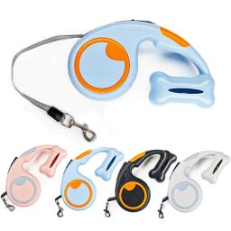 Trela De Cão De Nylon Durável Retrátil Automático, Cat Lead Estendendo, Filhote de Cachorro Andando e Correndo Tração Roleta, Cães Pequenos, 3m, 5m - Image 1