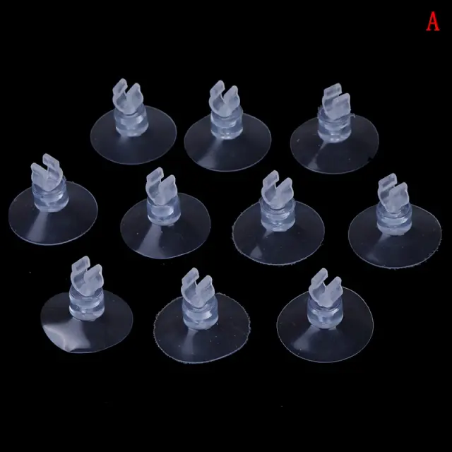 Suction Cups para Aquários, Suporte de Tubo de Ar com 10 Peças de 4mm para Superfície de Vidro e Acessórios de Peixe