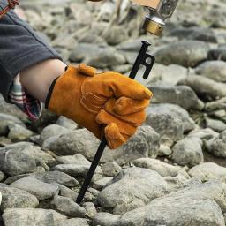 Estacas resistentes para barraca de acampamento, 4 unidades, estacas de aço forjado para decoração de quintal, campo de neve, piquenique inquebrável e flexível - Image 3