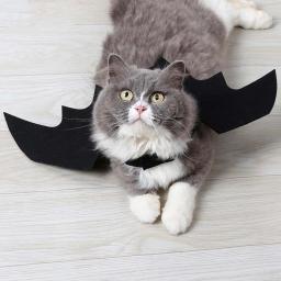 Black Bat Wings Harness Cosplay Traje para Pet, Roupas de Halloween, Festas Bonitas, Cães e Gatos - Image 5