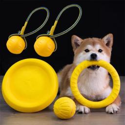 Discos de vôo do animal de estimação brinquedo eva treinamento cão resistente mordida flutuante brinquedos filhote cachorro interativo silicone jogo suprimentos para dropship - Image 6