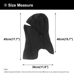 Inverno preto polar velo balaclava esqui máscara facial capa à prova de vento mais quente tático boné gorros capacete da bicicleta forro capuz chapéu - Image 6