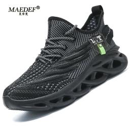 Maedtef tênis de corrida dos homens atlético esportes jogging formadores leve preto tênis zapatillas tamanho grande 36-48 sapato feminino - Image 1