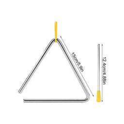 Instrumento triangular feito à mão, braçadeiras de metal, ferramenta de iluminação musical com pino de disparo para jantar, sino, música em sala de aula - Image 6