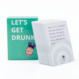 Vamos beber bêbado jogo de cartas na caixa, versão em inglês para festas, jogos Borad, 8,8x6,3 cm, 88 pcs - Image 2