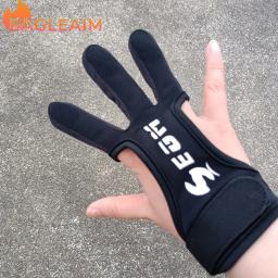 Luvas de nylon antiderrapantes para tiro com arco, feitas de algodão respirável, 3 proteção do dedo, acessórios de caça - Image 1