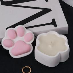 Caixa de armazenamento de garra de gato, molde de silicone diy com tampa, jarra de vela, artesanato, gesso, resina de concreto, cinzeiro, moldes de fundição, decoração de casa - Image 6