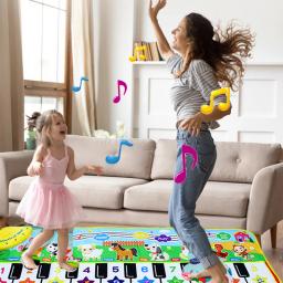 Fitness Keyboard Play Music Carpet for Kids, Piano Mat para crianças, crianças, brinquedos de instrumentos musicais, presente educacional para menina e menino - Image 2