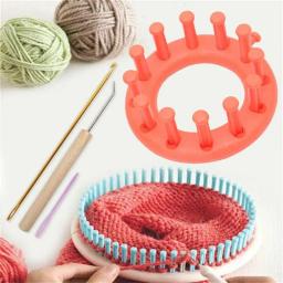 Conjunto de caneta agulha de tricô, gancho de crochê, lã prática, ferramentas para cachecol e chapéu para iniciantes - Image 1
