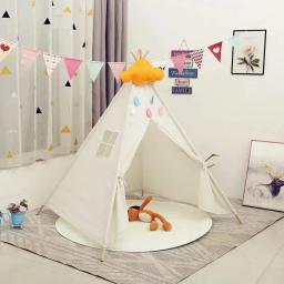 Teepee dobrável com estojo para crianças, Play Tent para criança, brincadeiras indoor e ao ar livre, presente para meninas e meninos - Image 6