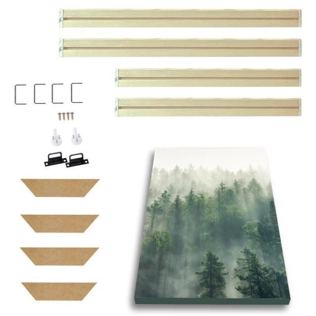 Quadros de Madeira Personalizados em Tamanhos Variados para Decoração de Parede: Arte em Lona e Pintura a Óleo 40x50, 70x100 e 90x180