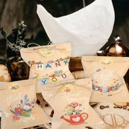 Sacos De Presente Para Decorações De Casamento E Festa De Aniversário, 24 Sacos De Presente De Dinossauro, Flor, Doces E Biscuit - Image 1