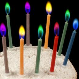 Vela criativa feliz aniversário para crianças, chamas coloridas, chama colorida, bolo, festa de bricolage, festival, novo, 5pcs - Image 1