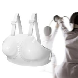 Esgrima feminina protetor de peito esgrima proteção de peito alças ajustáveis protetor de mama para esgrimas mma esgrima de beisebol - Image 1