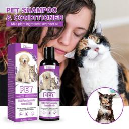 Descontaminação Bubble Shampoo para Pet, Cão e Gato, Cabelos Brancos Perfumados, Aliviando a Comichão e Desodorização do Banho, V1A7 - Image 4